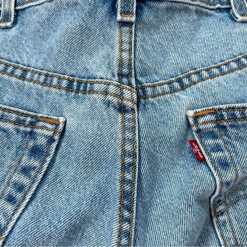 Vintage Levis 505 Jorts Denim Jean Shorts Size 38 Dad short Light wash Classic - Picture 10 of 15